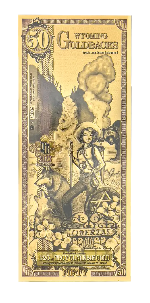 Wyoming 50 Goldback